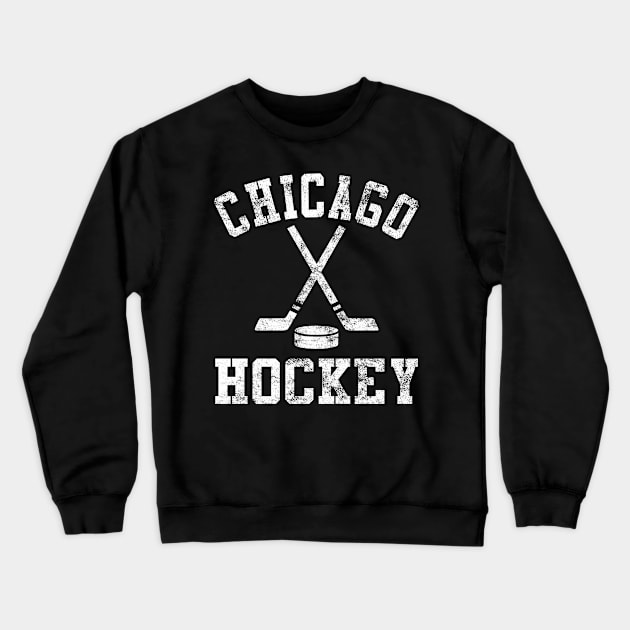 Vintage Chicago Hockey Crewneck Sweatshirt by tropicalteesshop